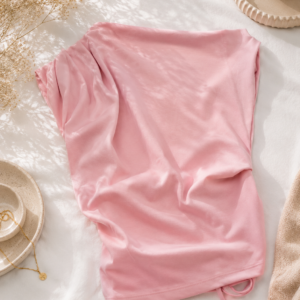 Pembe Modal Arka Bağlamalı Bluz